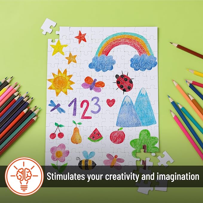 Mr. Pen- Blank Puzzle, 40 Pack, 120 Pieces/Pack, 12.3" x 8.7"