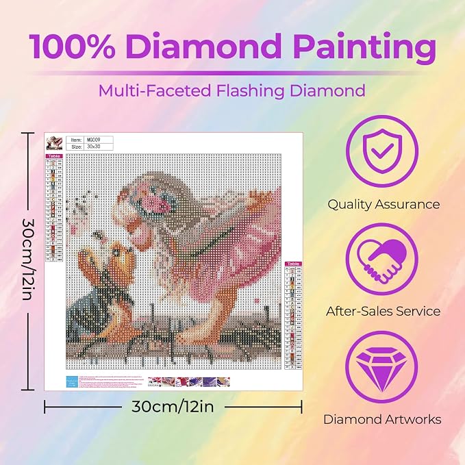 Amaieuin Diamond Art Painting for Adults,Diamond Painting for Adults,5D Diamond Painting for Home Decor and Gifts 12x12in