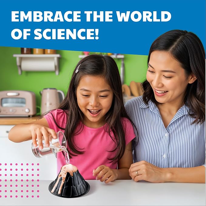 4M Scientific Discovery Kit for Kids Ages 8-12 – Over 50 STEM Experiments in Physics, Chemistry, Magnetism & Bubble Science, Build a Lemon Clock, Volcano, Magnetic Racer, Hover Disc, Educational Gift