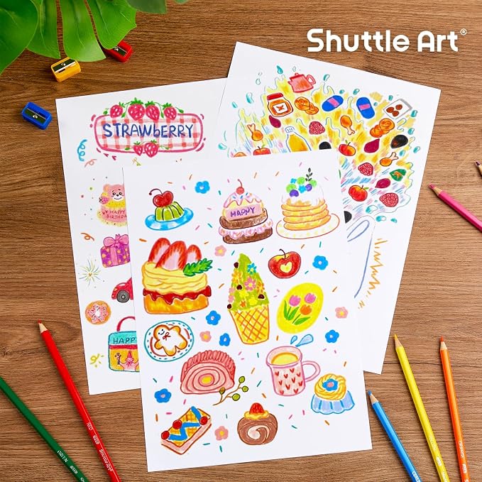 Shuttle Art 576 PCS Colored Pencils Bulk, 12 Colors, Pre-sharpened for Kids | Vibrant Colors, Break-Resistant, Bulk Pack Back to School Supplies for Teachers, Students, Classrooms