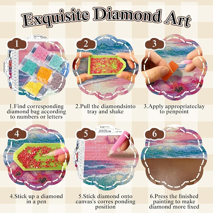 BYGFHLYW Cat 5D Diamond Painting Kit, Diamond Art for Adults12x16In | Full Round Drill Diamond Dots Kits Gem Arts DIY Crafts for Home Wall Decor Present for Cat Lovers