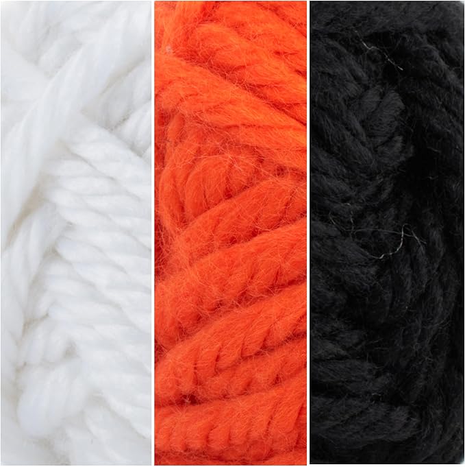 Lion Brand Yarn, Hometown Super Bulky Yarn, Classic Halloween Pack, 12 Skeins