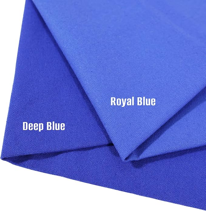 10oz Heavy Duty Cotton Canvas Fabric 60" x 80", Thick Cotton Duck Cloth for Painting, Sewing, Crafts, Tote Bags, Embroidery, Home Decor, Drop Cloth (Dark Blue)