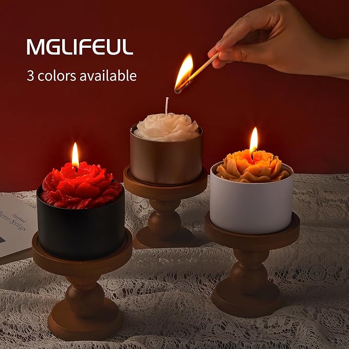 MGLIFEUL 8oz Candle Tins Jars Cans with Lids and Wax Wick for Making Candle | Black Empty Candle Containers for Small Business & Beginners Commercial candle-making DIY Candle Supplies (Black,8oz,12pcs)