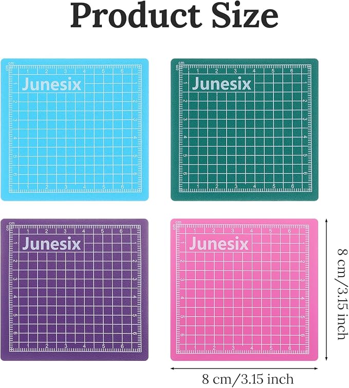 4Pcs Small Cutting Mat, Self Healing Craft Mat