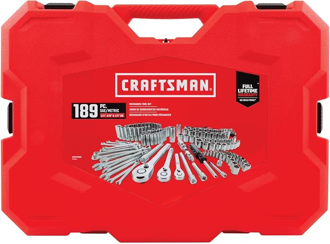 CRAFTSMAN Mechanics Tool Set, SAE/Metric, 189-Piece (CMMT12034)