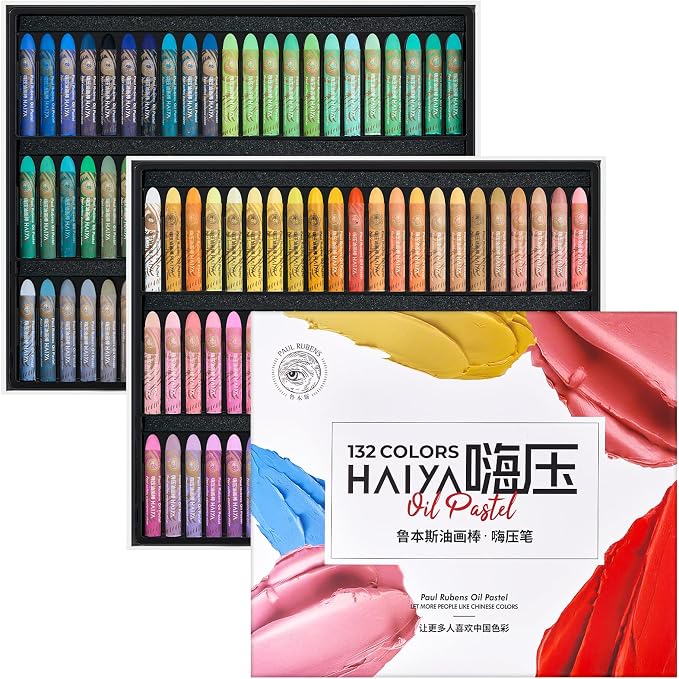 Paul Rubens Oil Pastels, 132 Colors Oil Pastels for Artists and Beginners