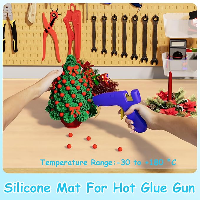 14"W x 20"L Clear Silicone Craft Mats: Large Heat Resistant Non Slip