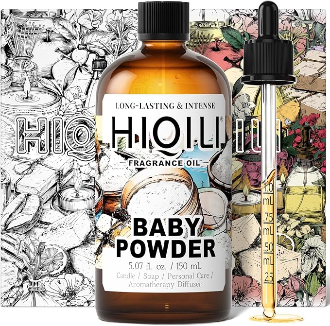 HIQILI Baby Powder Fragrance Oil for Perfume & Laundry Detergent - 150ML