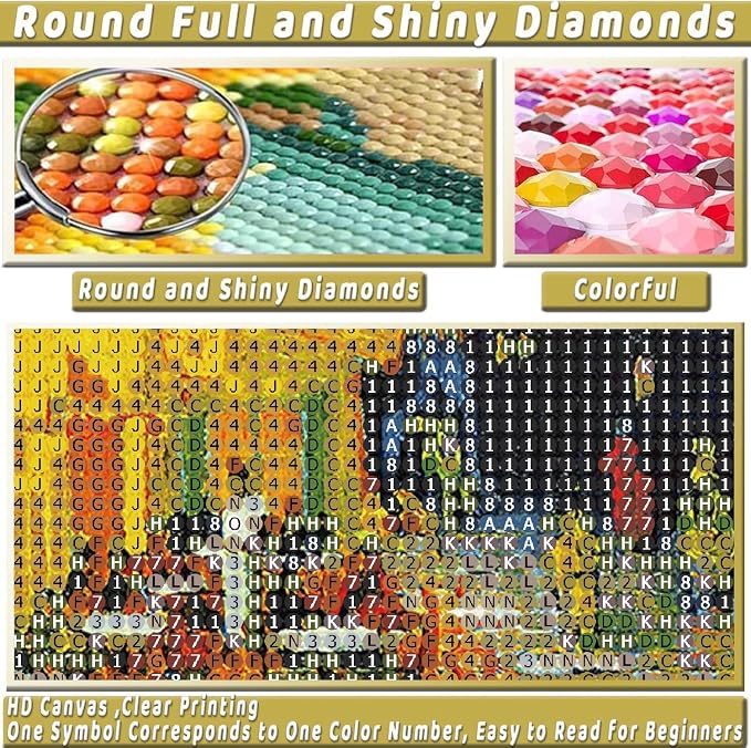 3 Pack Van Gogh Diamond Art Kits for Adults Diamond Painting Kit Beginner