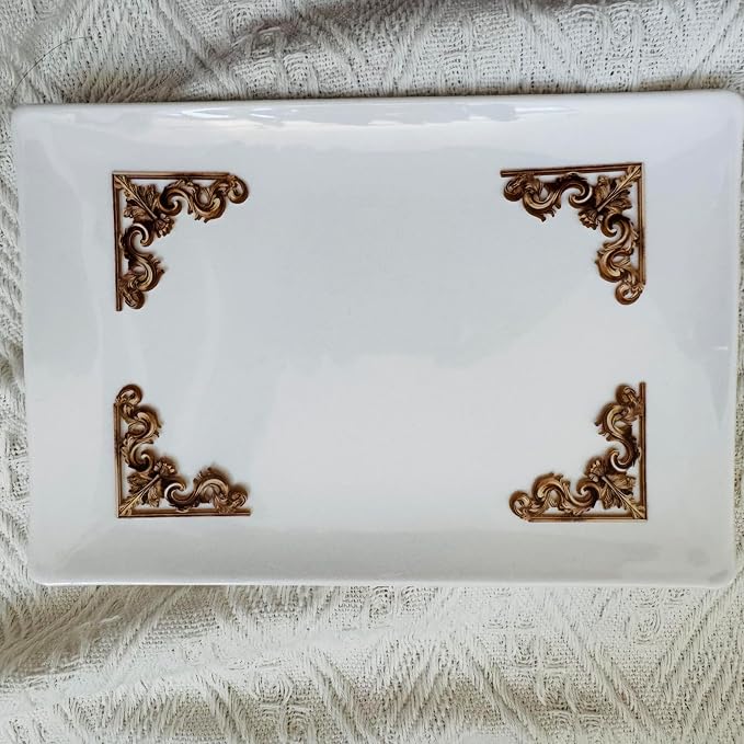 24pcs Vintage Frame Corner Stickers Scrapbook Decorative Paper Gold
