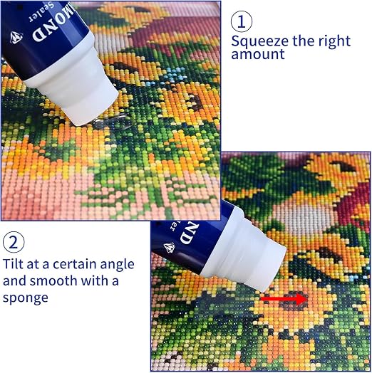 2pcs Diamond Painting Sealer, Diamond Art Painting Accessories Glue(8OZ)