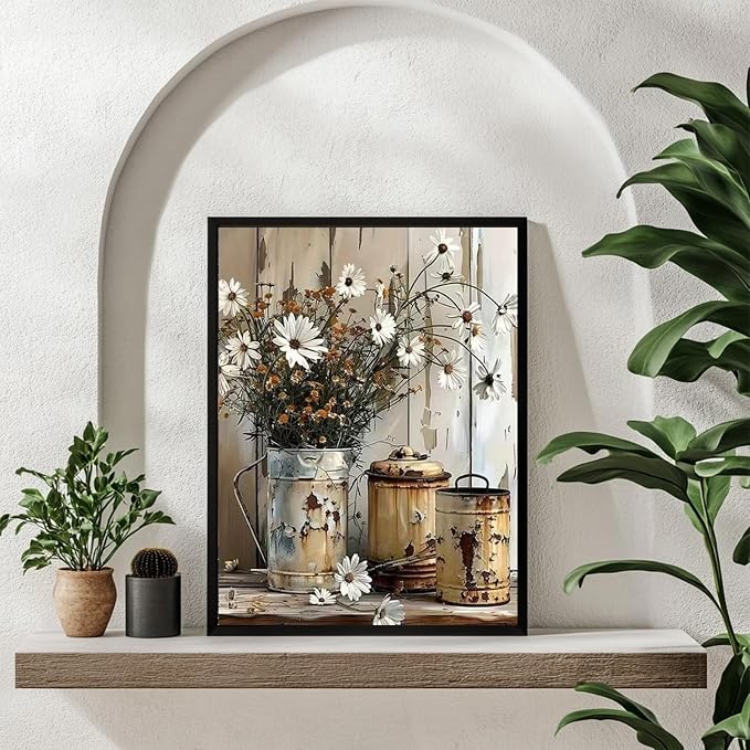 Vintage Flower Diamond Painting Kits for Adults, Diamond Art Kits, 12x16 in