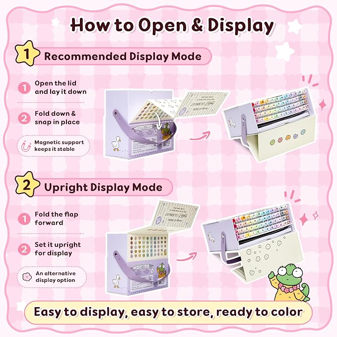 Ohuhu × Coco Wyo Coloring Set 48 Alcohol Markers& Coloring Book Brush& Fine | Co-branded Coloring Kit, 48-color Dual Tips Honolulu B, for Adults Beginners Artists Cozy Coloring, Great Gift Idea