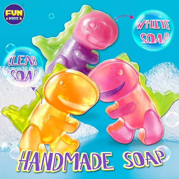 Kid Soap Kit, FunKidz Soap Making Kit for Kids for All Ages DIY Crafts Kits STEM Science Activity Gift for Girls and Boys