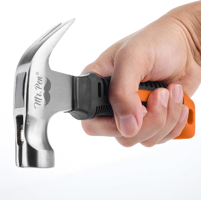 Mr. Pen- Claw Hammer, 8oz, Orange, Magnetic
