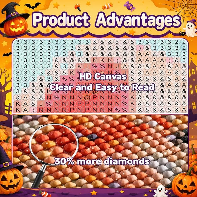 Witch's Poison Diamond Art Kits for Adults with Frame,5D Diamond Painting