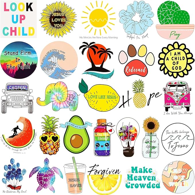 200Pcs Inspirational Christian Jesus Stickers for Kids,Bible Verse Stickers