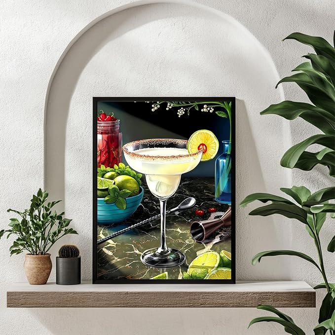 Cocktail Diamond Painting Kits for Adults, Diamond Art Kits, 12x16 in