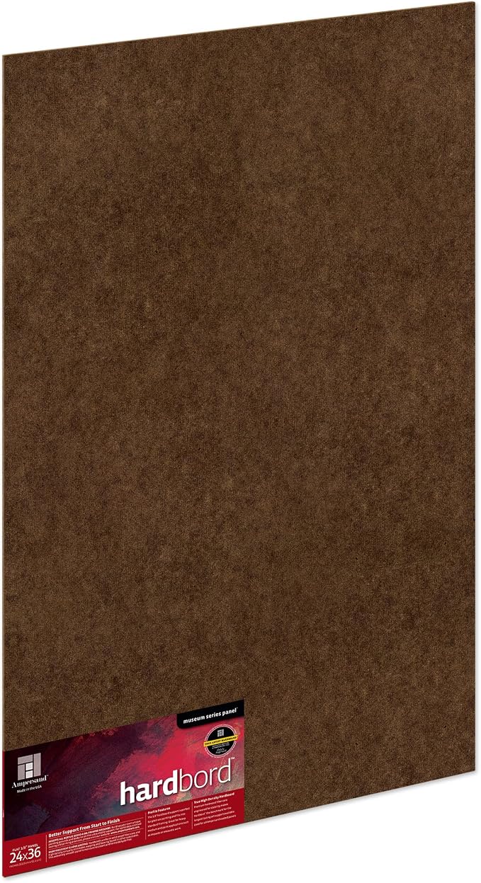 Ampersand Museum Series Hardbord for Painting and Mounting, 1/8 Inch Depth, 24X36 Inch (AMHB24)