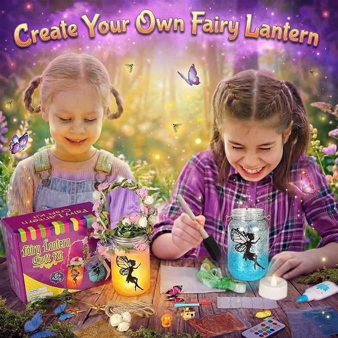 Alritz Fairy Lantern Craft Kit Mason Jar Night Light Ages 6+