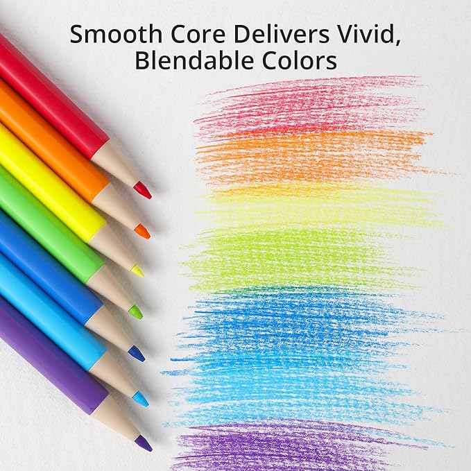 Colored Mechanical Pencils 36 Count, No Sharpening Colored Pencils for Adult Coloring, Smooth Soft Creamy Core Color Pencil Set, Premium Assorted Vibrant Color Pencils for drawing shading layering