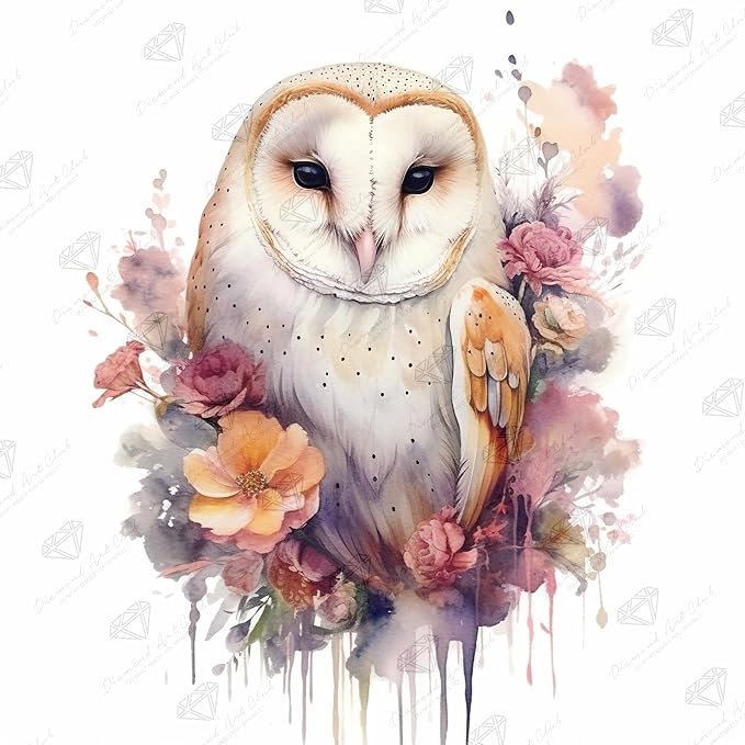 DIAMOND ART CLUB Austere - Owl Diamond Art Kits for Adults