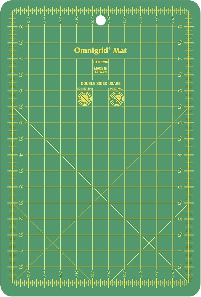 Omnigrid Self-Healing Cutting Mat, 5 1/2'' x 8 1/2'' Inch