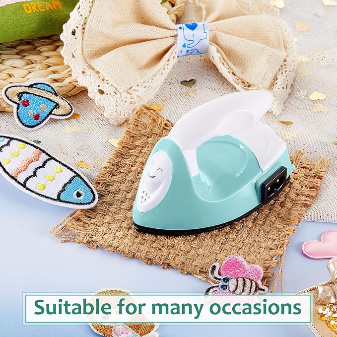 Honoson Mini Craft Iron with Charging Base Tiny,Mint Green