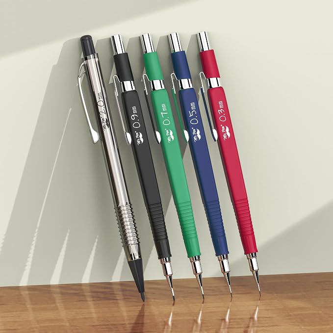 Mr. Pen- Art Mechanical Pencil Set, 5 Mechanical Pencils (0.3, 0.5, 0.7