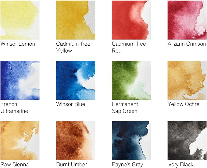 Winsor & Newton Professional Watercolor Paint Set, Customisable Travel Tin | 12 Half Pans, Unrivalled Transparency, Single Pigment Vibrant Colors, Archival Permanence, Heritage Brand, Finest Pigments