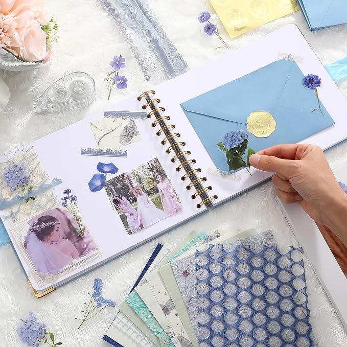 Letters to Bride Scrapbook,8.5 X 7 Inch,Classic,Blue