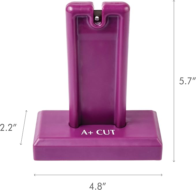 Ideaworks Upright Thread Cutter For Quilting, Sewing - Safe Snipper, 2.2" x 4.8" x 5.7", Purple, Standard
