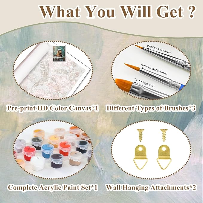Funny Paint by Number for Adults, Paint by Numbers Kit for Adults 16x20 in