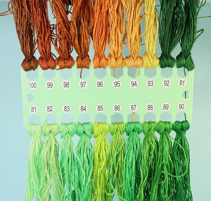 Hyamass 10Pcs Embroidery Floss Organizer Cards, Cross Stitch Thread Holder