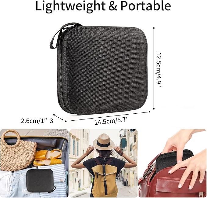 Marcoon Sewing Kit for Adults, Portable Needle & Thread Repair Kit | Basic Sewing Supplies & Accessories Set, Beginner‑Friendly for Travel Emergency Home College Dorm Essentials (Black, S)