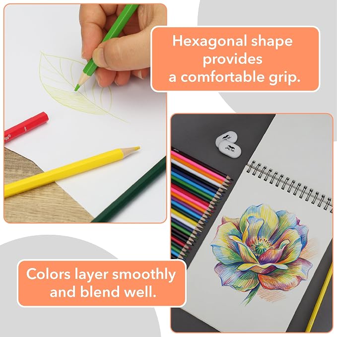 Mr. Pen- Bulk Colored Pencils for Kids, 12 Colors/Set, 24 Sets, Soft Core | Pre-Sharpened Color Pencils Bulk for Adult Coloring Book, Drawing, Sketching, Classroom Prizes, Kids Party Favors