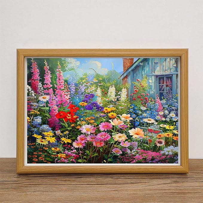 Diamond Art Kits for Adults Wild Flowers Diamond Painting Kit 12x16in | 5D Floral Diamond Art Painting Kit for Adult, DIY Full Round Drill Flowers Gem Art Diamond Dots Kits for Home Wall Decor Gift