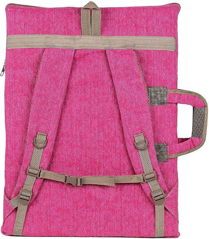 TRANSON Art Portfolio Case Artist Backpack Canvas Bag Large 26” x 19.5”