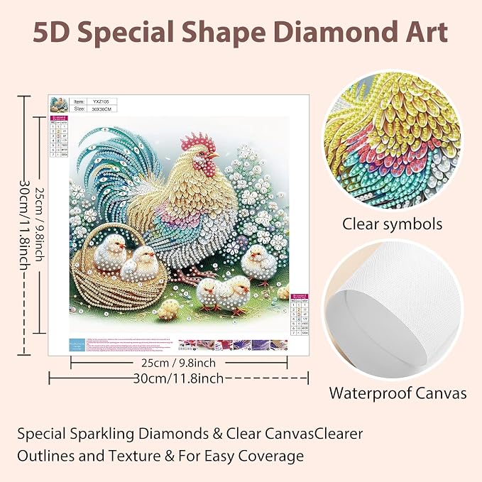 Special Shape Diamond Art Kits for Adults Beginners