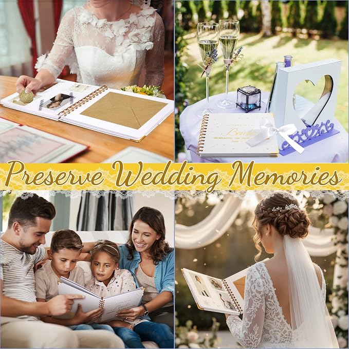 Letters to Bride Scrapbook,8.5 X 7 Inch,Classic,White