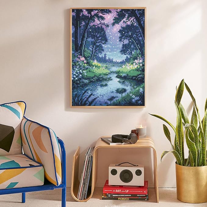 Diamond Art Kits for Adults, Forest DIY 5D Diamond Painting for Beginners | 12x16 Inch, Full Drill Round Dots, Fantasy Landscapes Gem Art Craft Kits, Home Wall Decor, Stress Relief Relaxing Hobby Gift