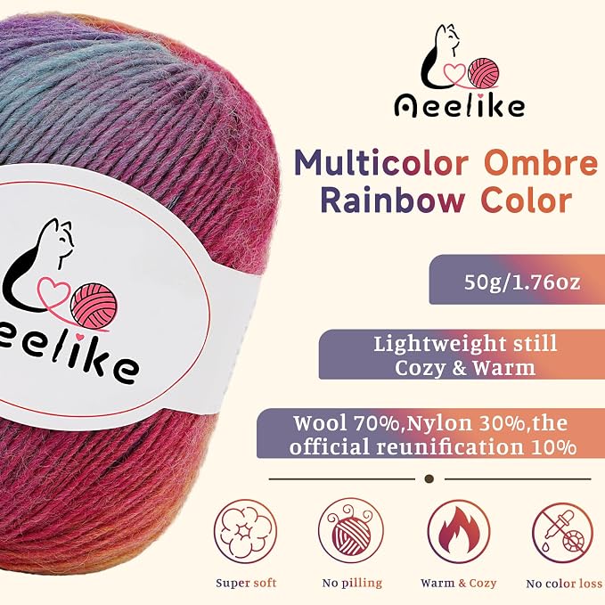 Aeelike Crochet Blanket Kit for Adults Advanced,Boho Vintage Blanket Craft