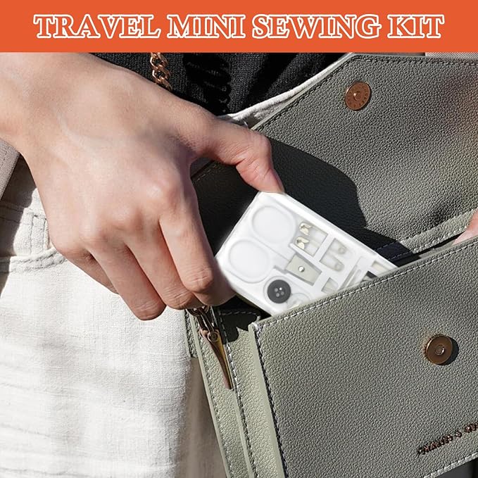 TINSKY 25 Boxes Mini Travel Sewing Kit Quick Fix Sewing Kits Bulk Basic Portable Pre Threaded Needle Emergency Repair Tool for Gifts Beginner Traveler Home Hotel