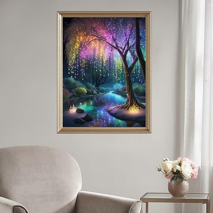 Yunruily Tree Paint by Number Kits for Adults-Paint by Numbers Kits for Adults,Tree of Life Paint by Number Kits on Canvas Perfect for Gifts Home Wall Decor(16x20inch)