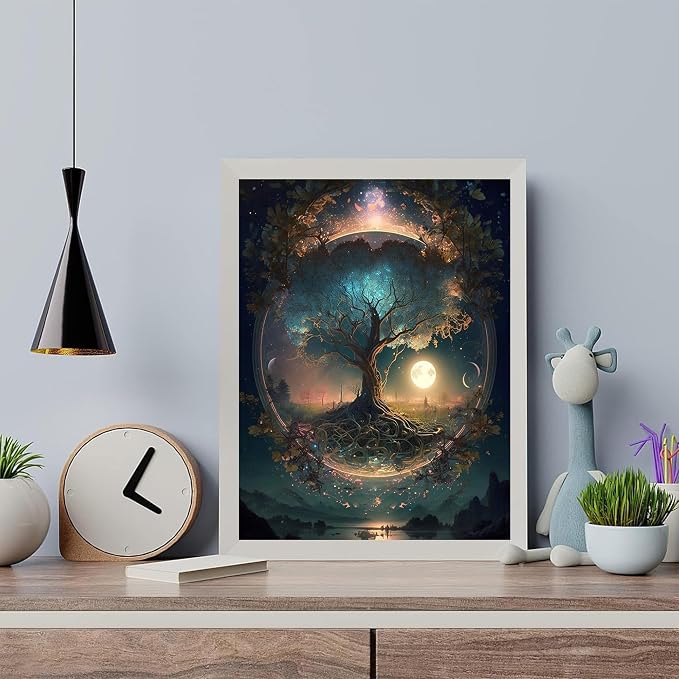 Arttoplus Tree of Life Paint by Numbers Kit for Adults Beginner 16x20 inch | Tree of Life Adult Paint by Number Kits on Canvas, DIY Oil Painting by Number for Gift Home Wall Decor (Without Frame)