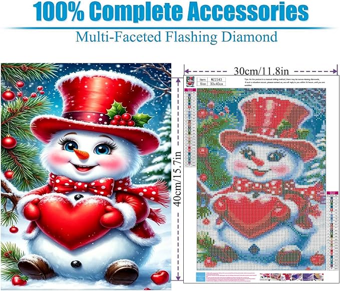 Lophomie Christmas Diamond Art Kits for Adults, 5D Diamond Painting Kits