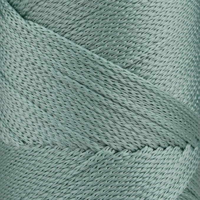 Sensy Premium 2 Pack of 2mm 251 Yards Polyester Rope 100% Polypropylene Cord Macrame Cord 2mm Crochet Bag Cord Macrame Rope Crochet Thread Gift for Knitter (Sage)