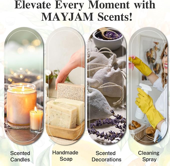 MAYJAM Lemon Essential Oil for Diffuser Soap Candle Making, 3.38FL.OZ