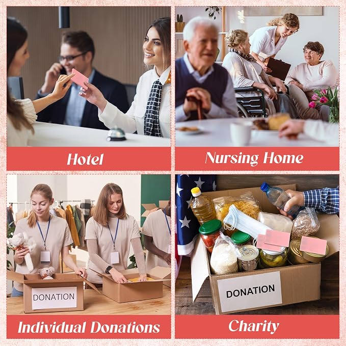 Knitgrip 25 Boxes Mini Travel Sewing Kit Quick Fix Sewing Kits Bulk, Pink